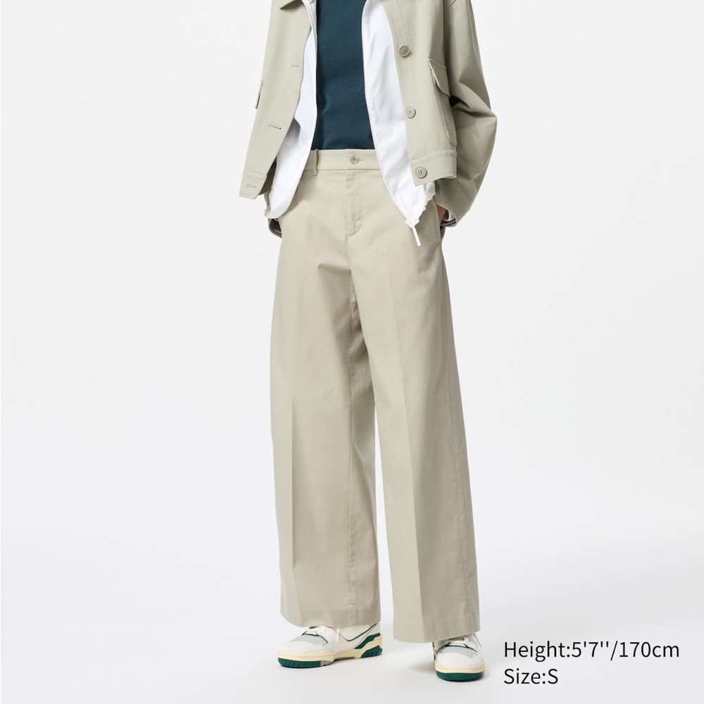 Uniqlo wide chino pants